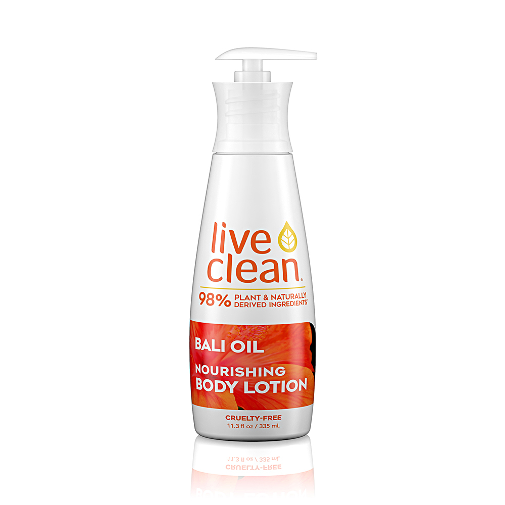 live clean bali oil lotion